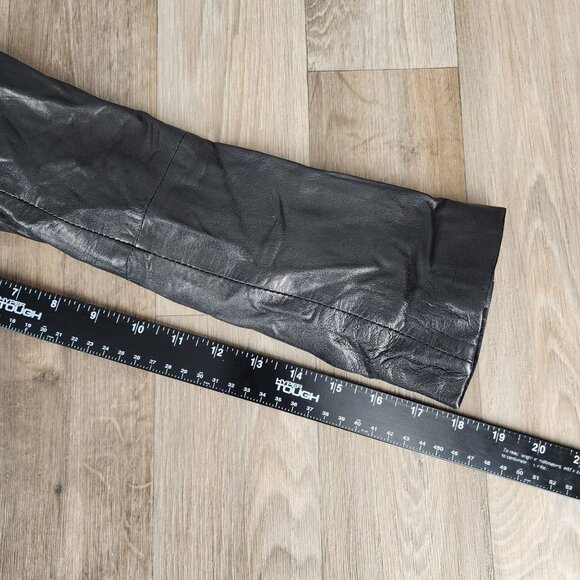 Bod & Christensen Women's Large Black Leather Jacket Moto Asymmetrical Full Zip‎ - Picture 10 of 11